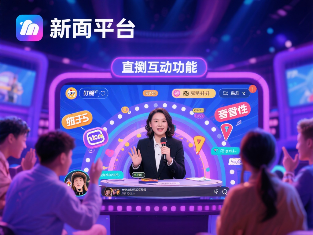 此外，平台还引入了真人互动功能，用户可以与主持人或
