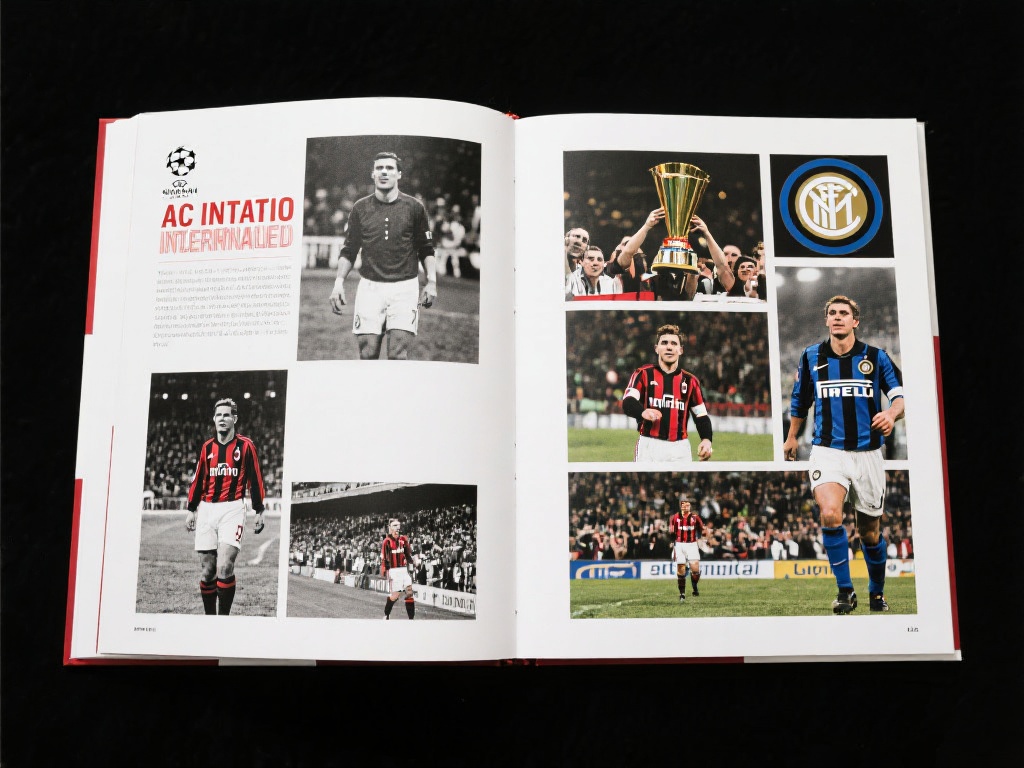 米兰体育画册：用图片讲述米兰足球的百年故事 (米兰体育画册：用图片重温米兰足球百年传奇故事）