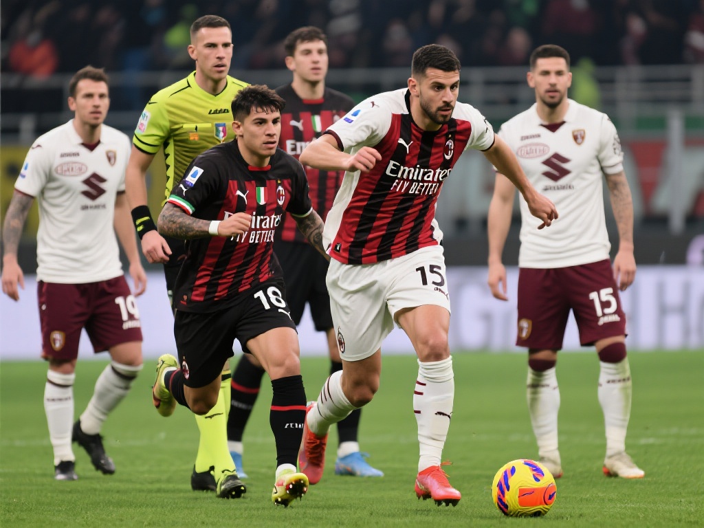 米兰体育足球队的阵容堪称豪华，汇聚了多位世界级球员