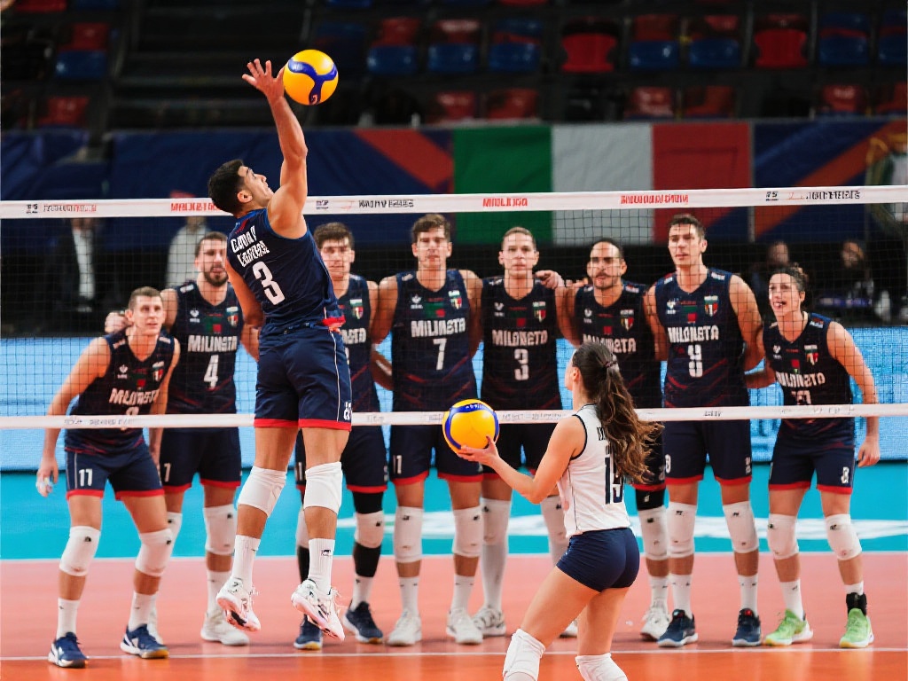 米兰体育排球如何成为意大利排球联赛的佼佼者 (米兰体育排球如何崛起成为意大利排球联赛的顶尖强队) 米兰体育排球的成功,首先离不开一支强大的团队。俱乐