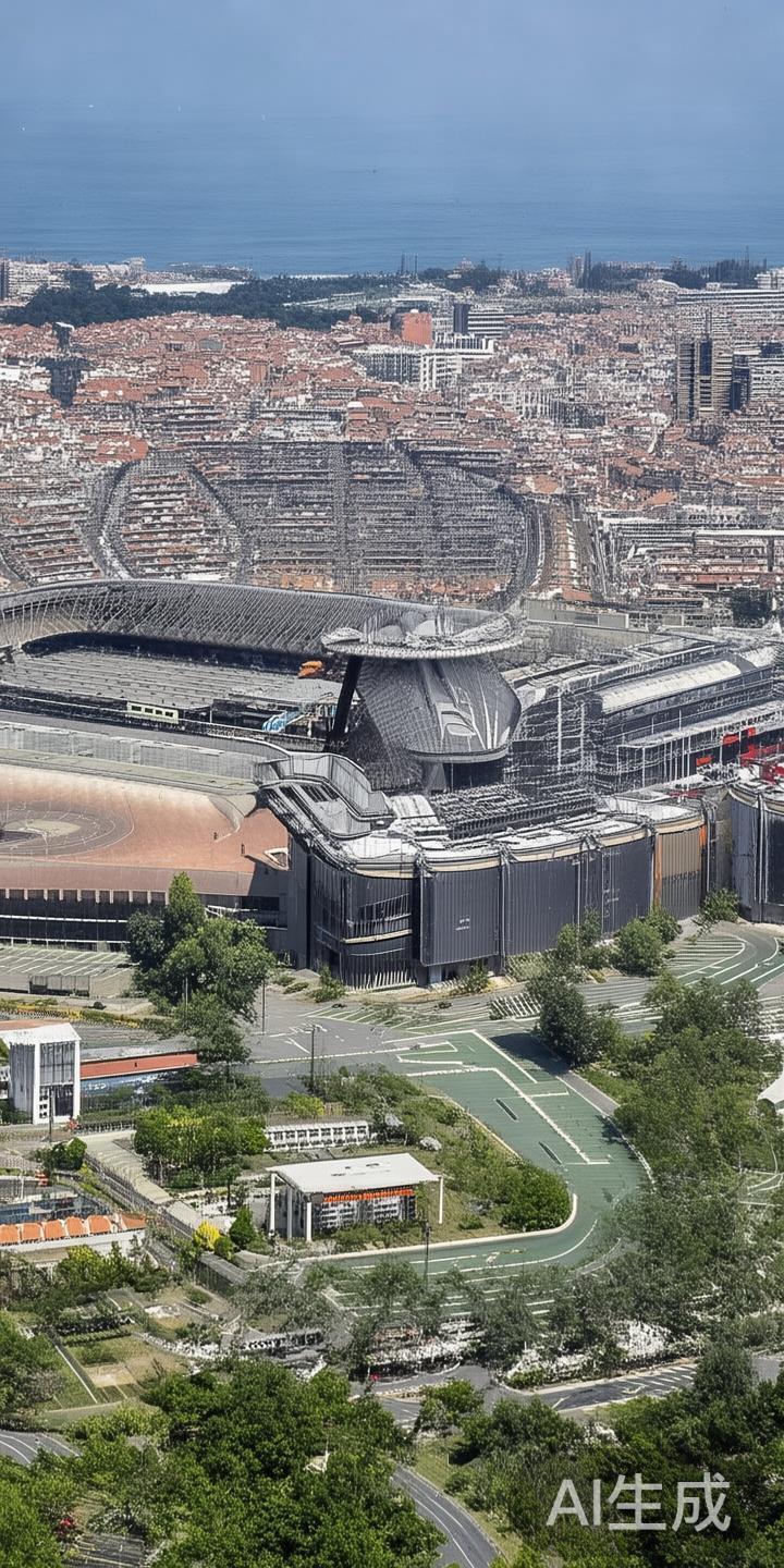 米兰体育场的周边环境充分融入了现代都市与休闲娱乐元